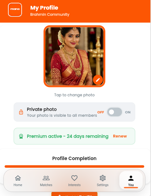 My profile
